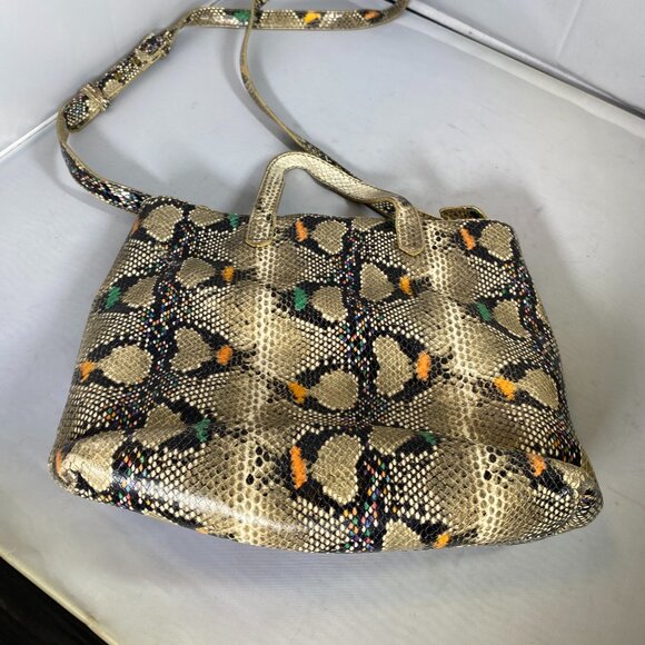 Madewell Zip-Top Transport Crossbody Snake Leather - Picture 1 of 3